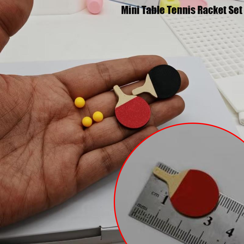 Table Tennis Animation - 1 Takım Mini Bebek Evi Dekorasyon